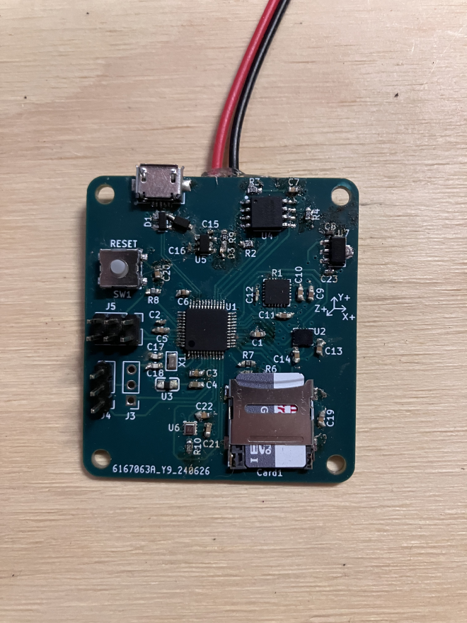PCB designed for recording data for and controlling model rocket